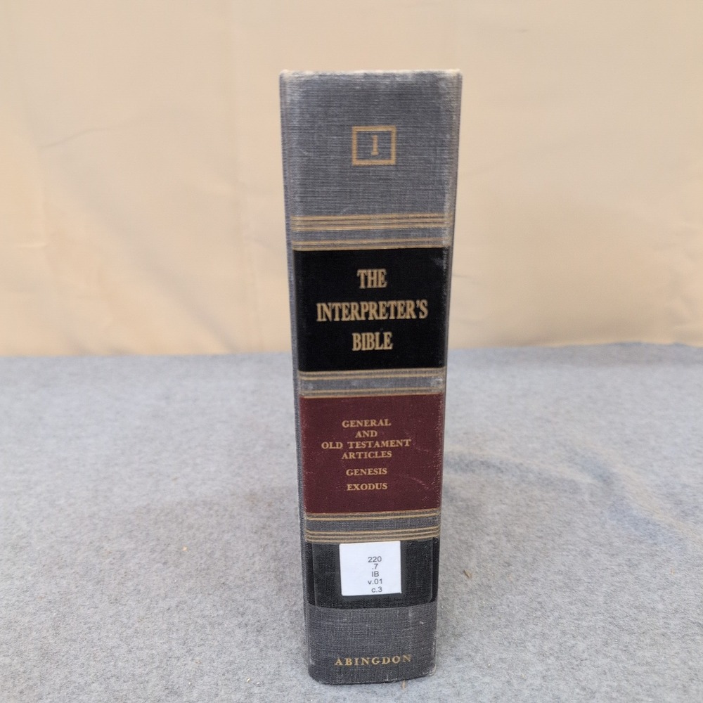 The Interpreter's Bible Volume 1 Genesis Exodus Abingdon Press Hardcover VG- - Picture 1 of 2